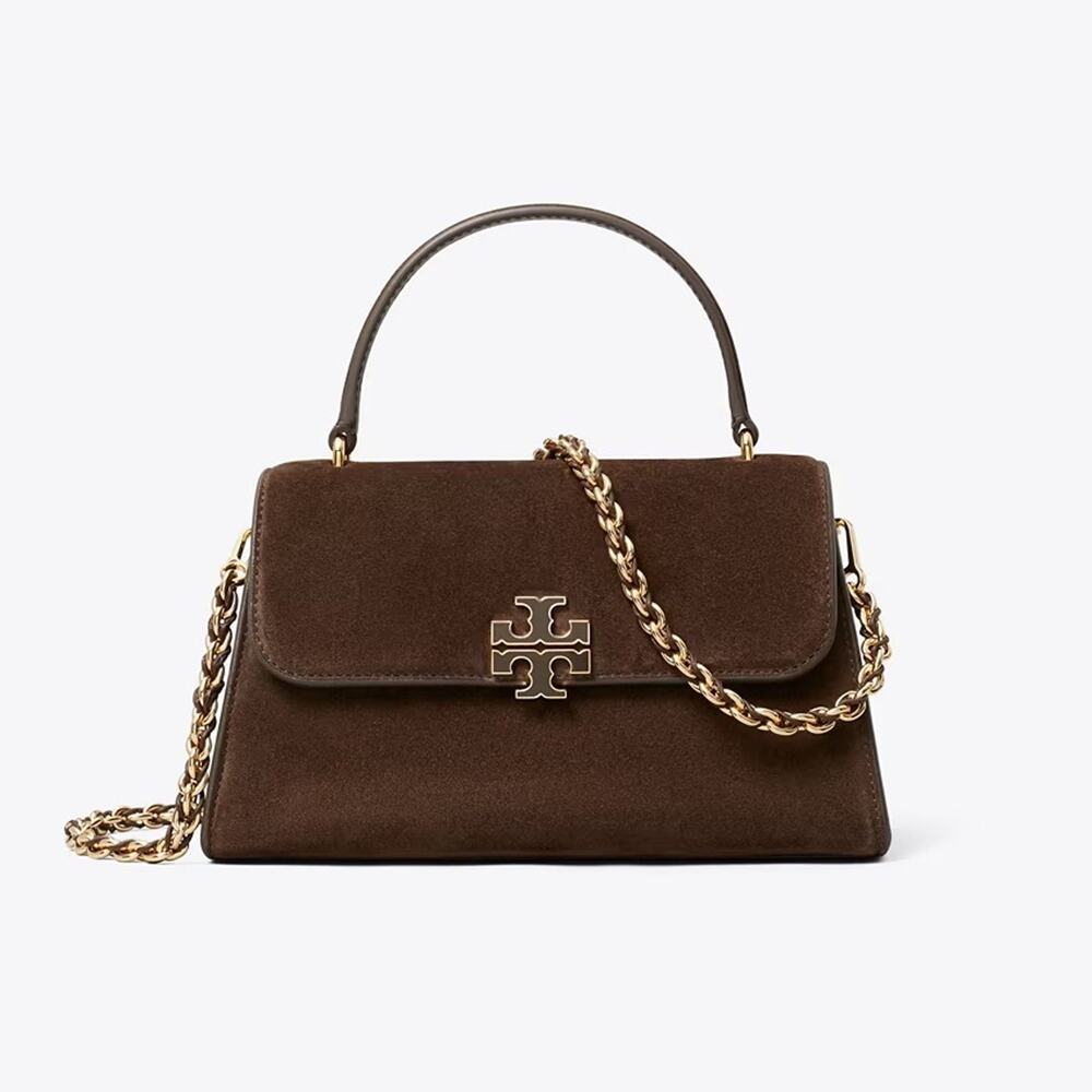 NEW‼️Tory Burch Britten Suede Top Handle 181990 $600